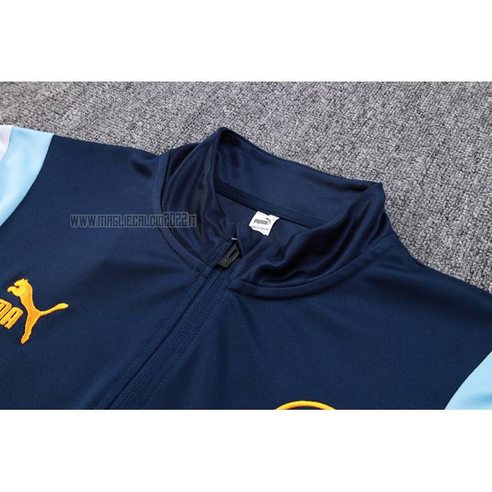 Tuta da Track de Felpa del Manchester City 2023-2024 Blu Oscuro
